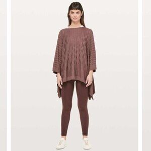Lululemon Divinity Poncho in Woven Spanish Oak - OS